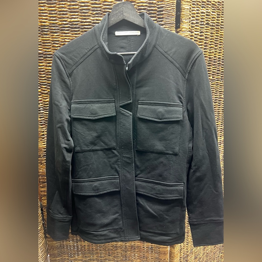 Peruivian Connection- Womens Black Jacket- Button up- Size:‎ Medium